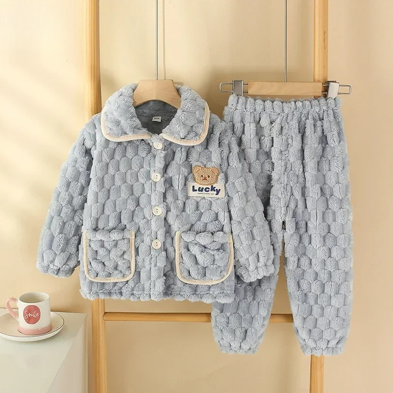 Pijamas gruesos de franela par - Baby Clothing For Sleep reseña y precio